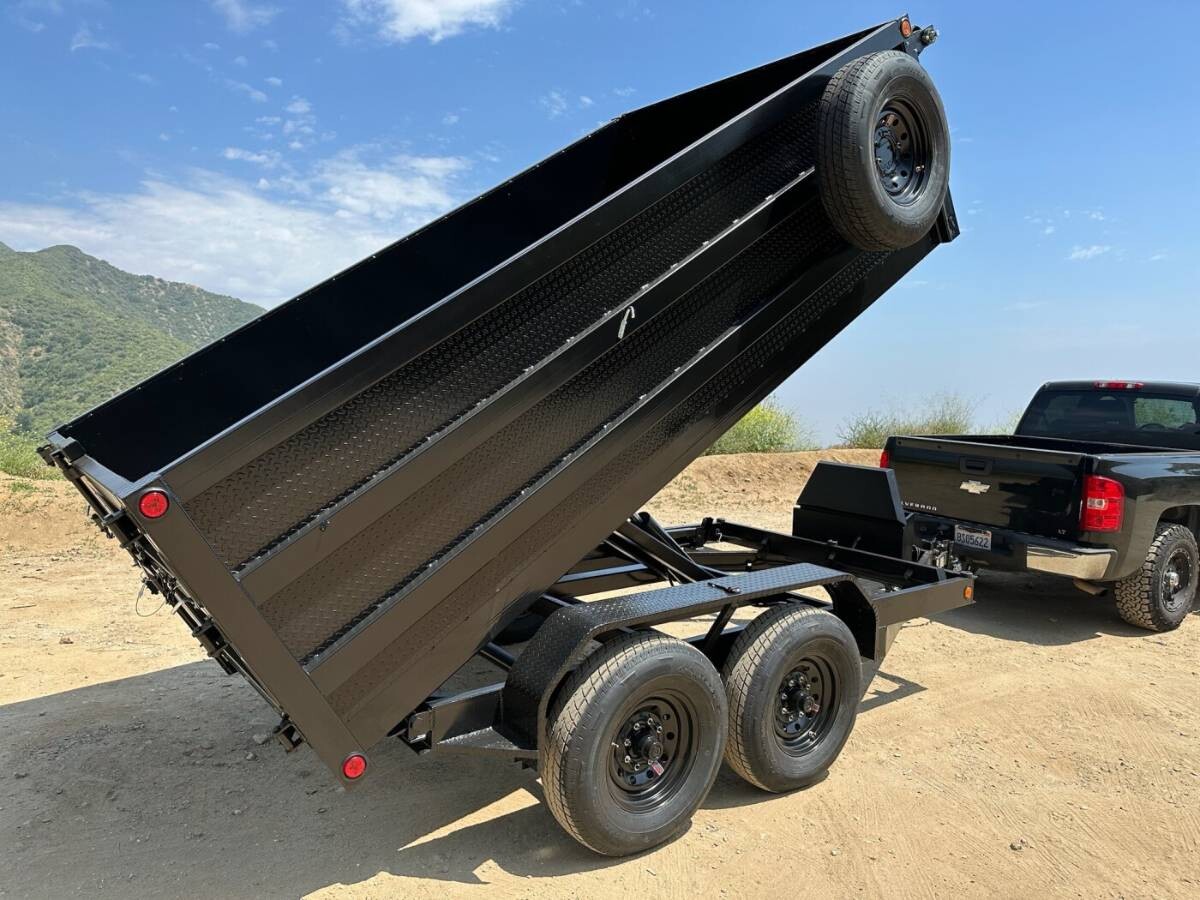 2022 Big Tex 7x14 dump trailer w 4' walls