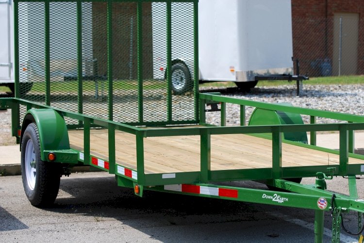 Green Utility Trailer, 14 foot